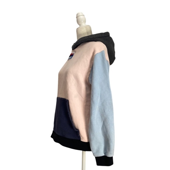 ETRE CECILE Colby Aurelia Color Block Hoodie Sweatshirt Cotton In Pink - Picture 5 of 12